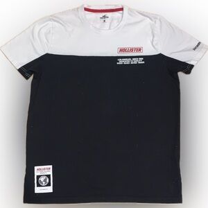 Hollister Crew Neck Dedicated to Quality Color Block T Shirt Short Sleeve M